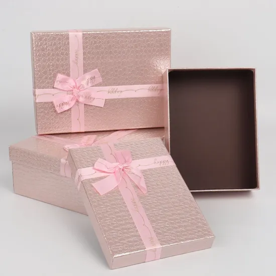 Wedding Birthday Party Gift Box with Ribbon
