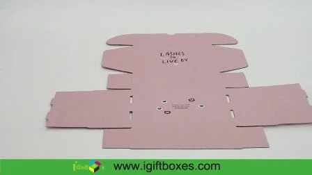 Emballage de boîte d'abonnement emballé à plat en matériau ondulé E-Flut recyclable pour l'expédition