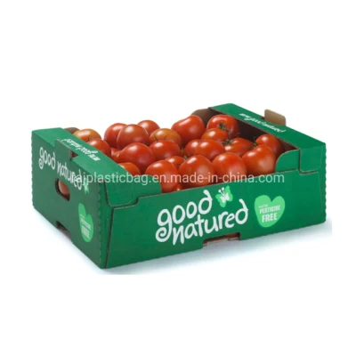 Boîte de carton ondulé d'emballage de tomate de fruits de légumes personnalisés