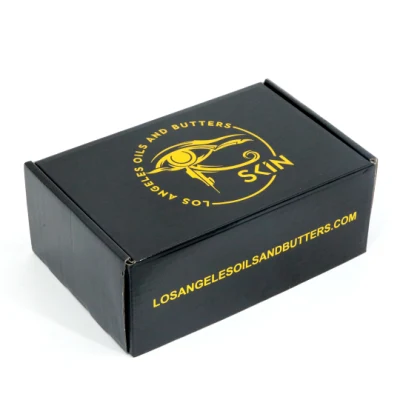 Boîtes de papier en carton d'expédition de vêtements Customshirt Boîte d'emballage de vêtements et de chaussures en carton ondulé noir